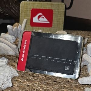 Quiksilver Black and Red Wallet